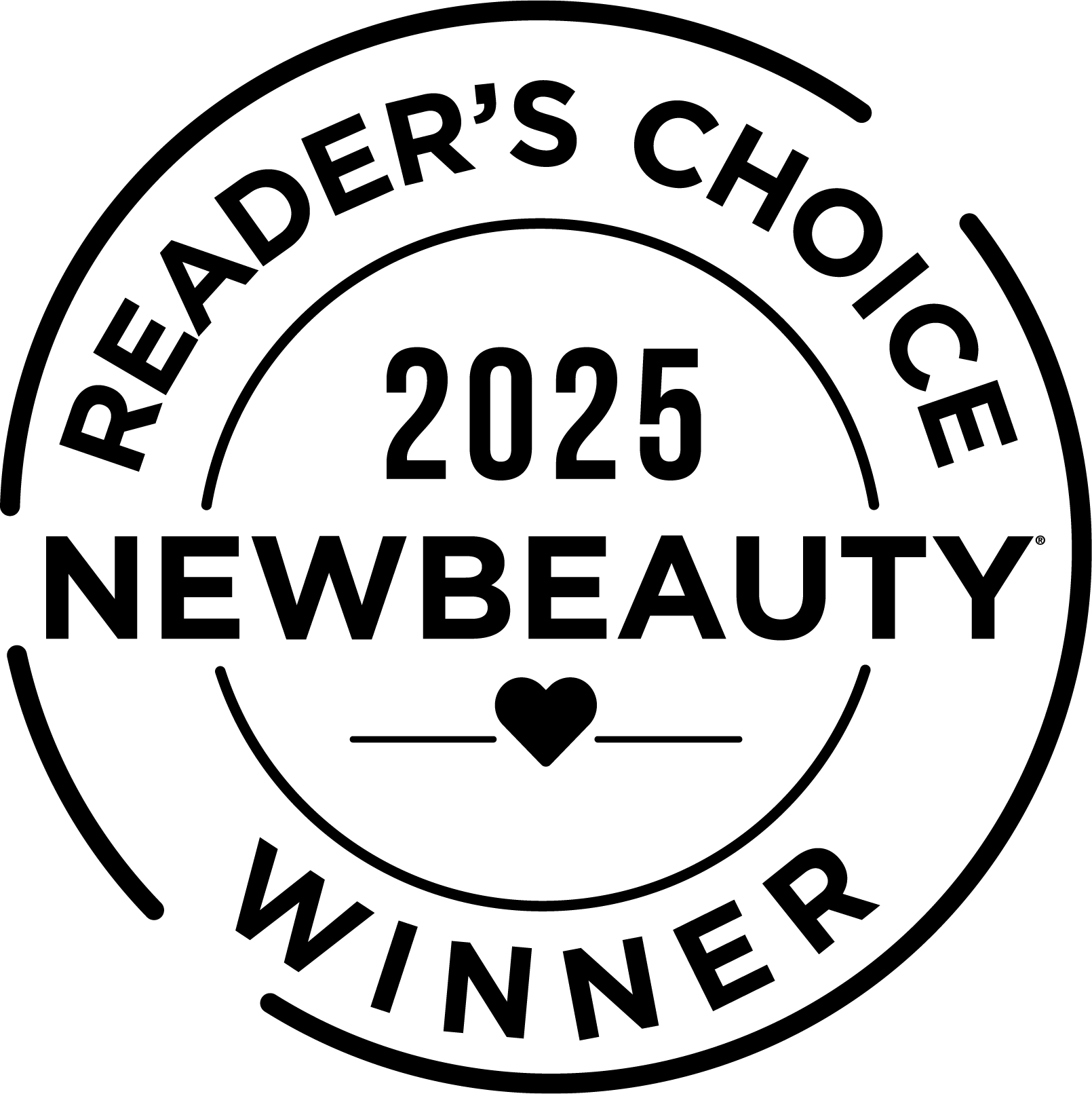 New Beauty 2025 Award Seal